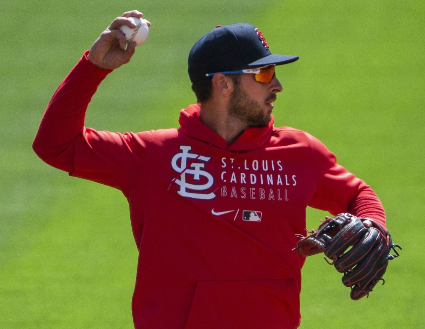 Cardinals hold a team workout ahead of opening day